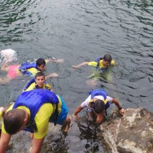 Descenso del Sella excursión con profesores nativos