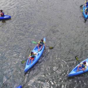 Descenso del Sella excursión con profesores nativos