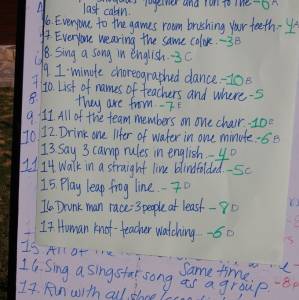 Campamento de inglés 2011