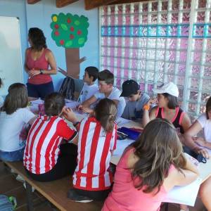 Primer dia de campamento de inglés