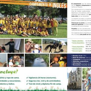 publicidad de campamentos en León