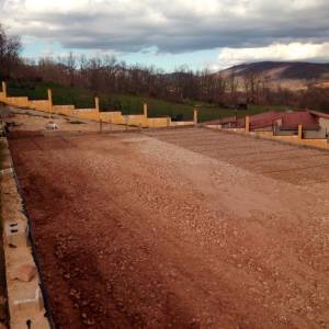 Proceso pista de baloncesto Hormigón pulido