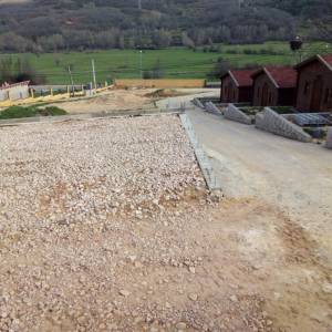 Proceso pista de baloncesto Hormigón pulido