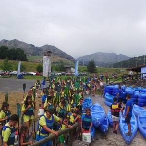 GMR  summercamps descenso del río Sella en piragua