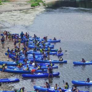 GMR  summercamps descenso del río Sella en piragua